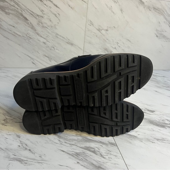 LIKE NEW Franco Sarto Carolynn Navy Patent Leather Tassel Loafer SZ 8.5 - Picture 10 of 11